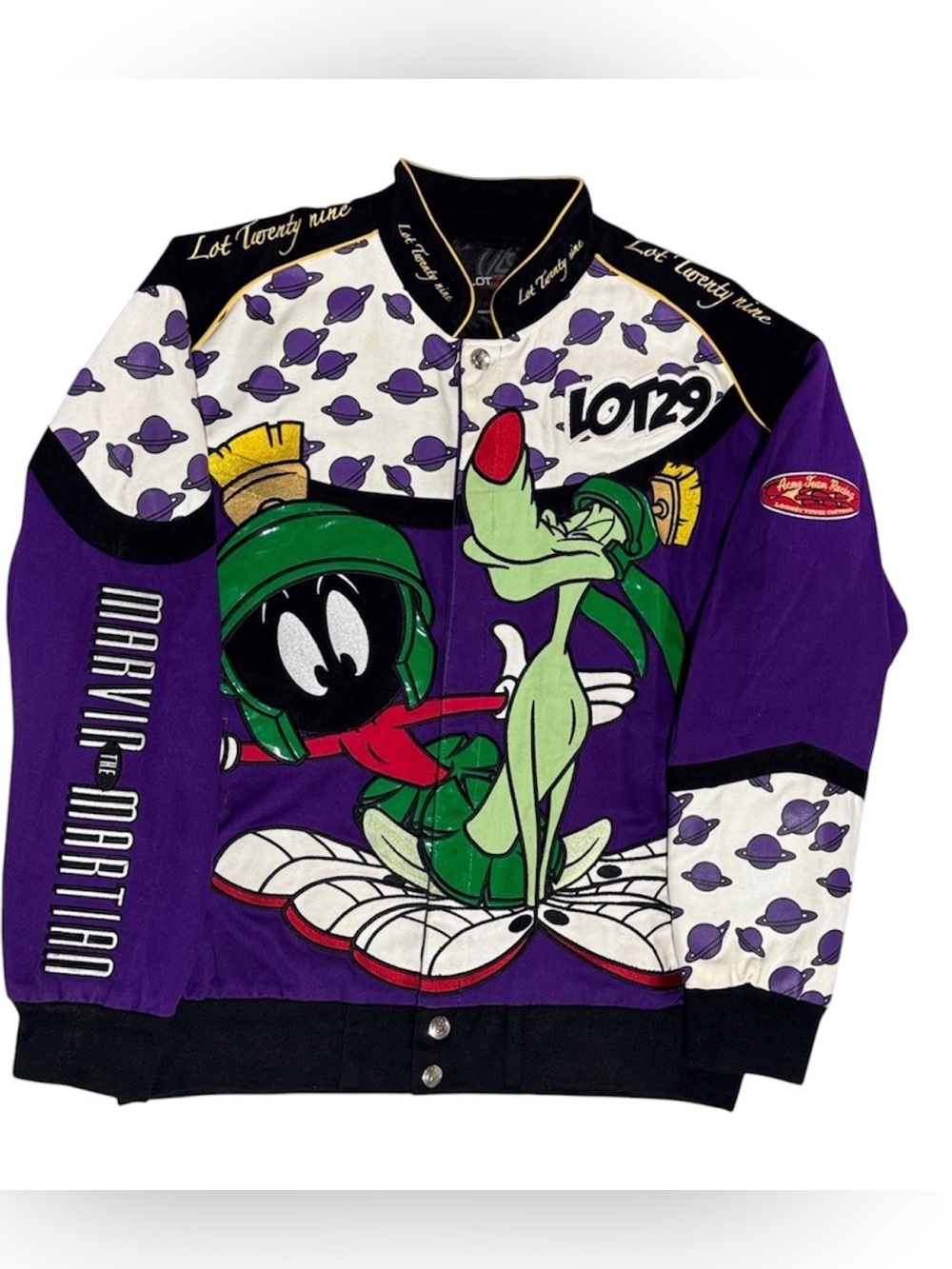 Marvin The Martian Lot 29 Men’s Size XXL Racing Jacket Vintage Streetwear Y2K